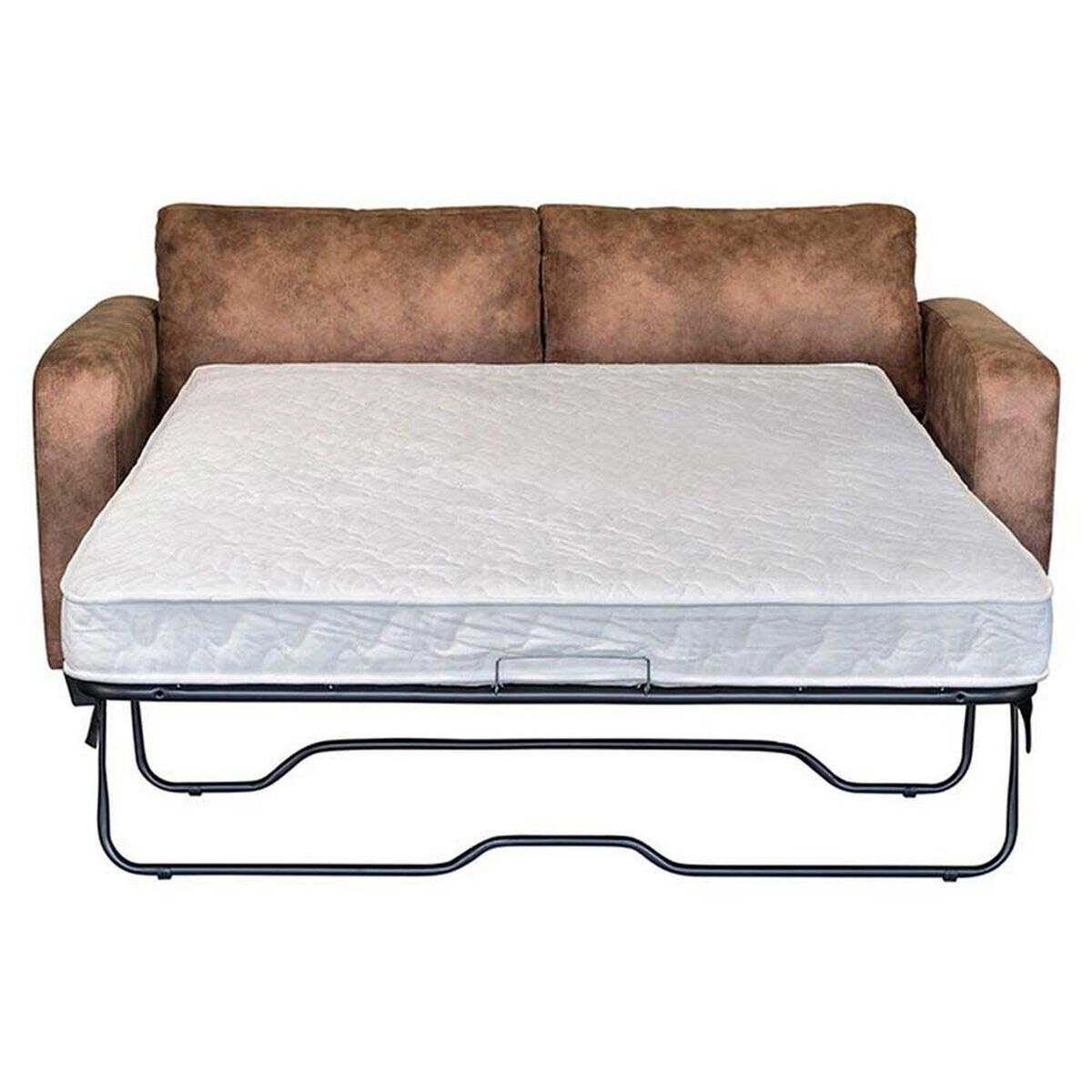 Sof&aacute; Cama Tela Rosen Enzo 3 Cuerpos Moca