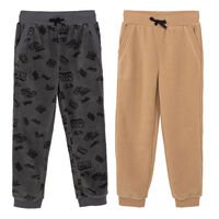 Pack 2 Pantalón Buzo Polar Niño Chess Grafito, Oliva