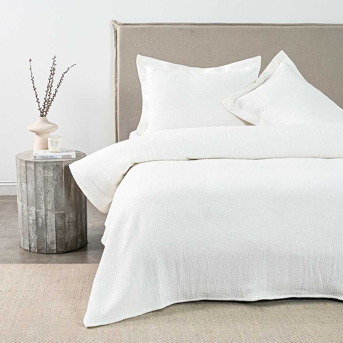 Cubrecama Royal Supreme King Mila Blanco