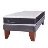 Combo Cama Europea CIC 1,5 Plazas Ortopedic + Respaldo + Velador Casanova Provenza Cerezo