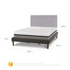 Cama Europea CIC Curve King Balance + Respaldo Ganges
