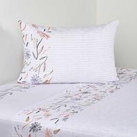 Juego de Sábanas Estampado Elements & Co 200 Hilos 1,5 Plazas Tracing