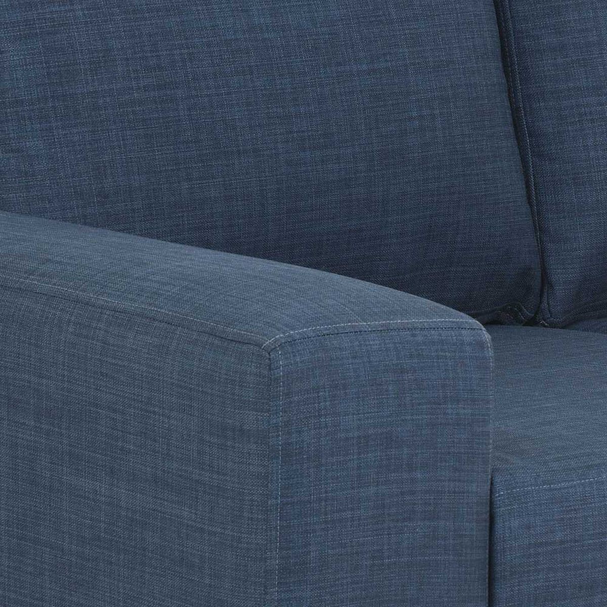 Sofá Seccional Izquierdo CIC Praga 5 Cuerpos Azul Petróleo