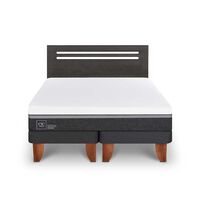 Cama Europea CIC Base Dividida 2 Plazas Ortopedic Advance + Respaldo Munich