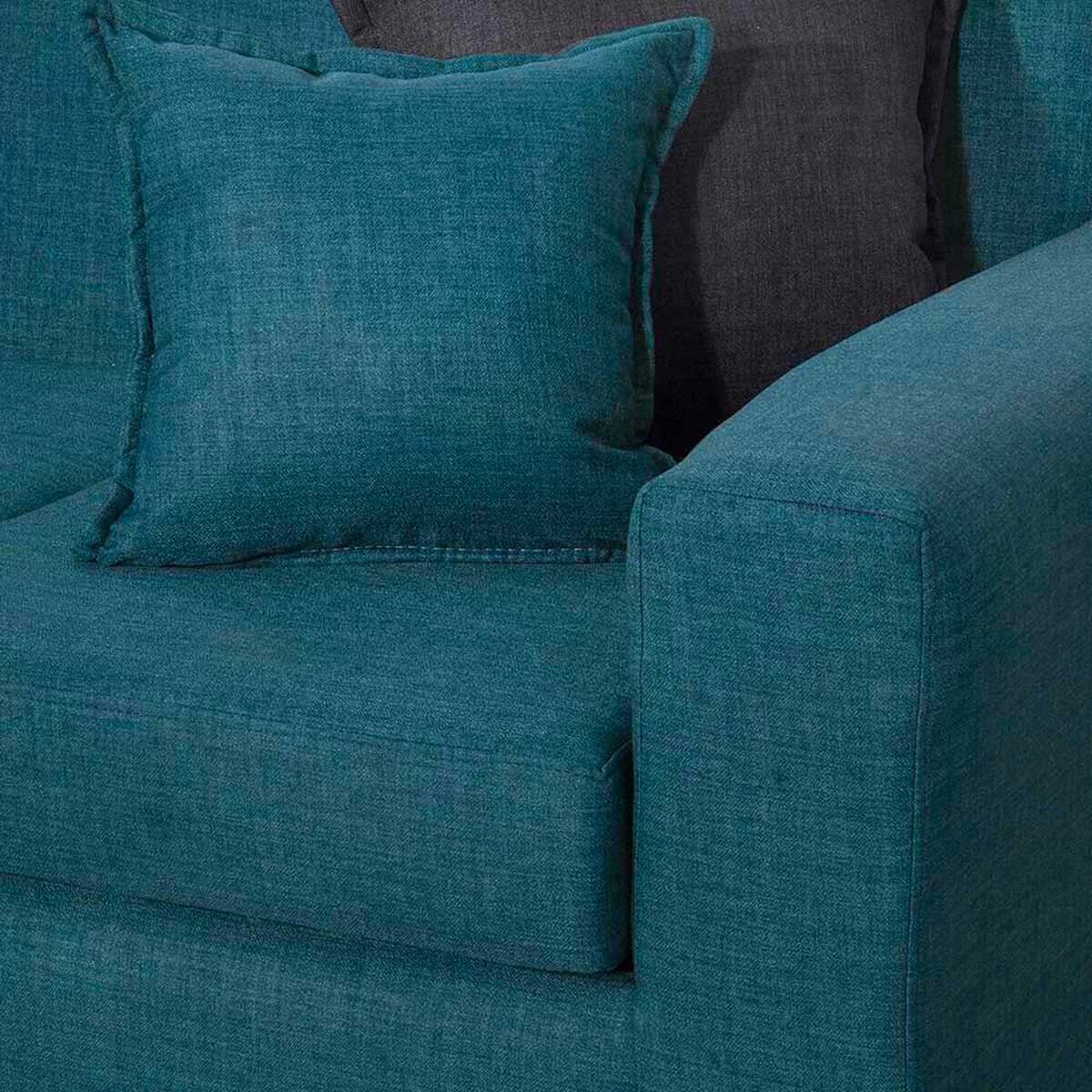 Sof&aacute; Black Factory Don Juan 3 Cuerpos Esmeralda