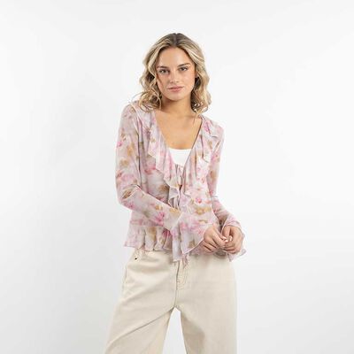 ICONO Blusa Rulote Manga Larga Mujer Icono