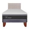 Cama Europea CIC 1,5 Plazas Ortopedic Advance + Respaldo Tigris