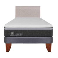 Cama Europea CIC 1,5 Plazas Ortopedic Advance + Respaldo Tigris