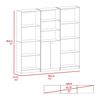 2 Estantes 4 Repisas + Estante 2 Puertas TuHome Home Macadamia
