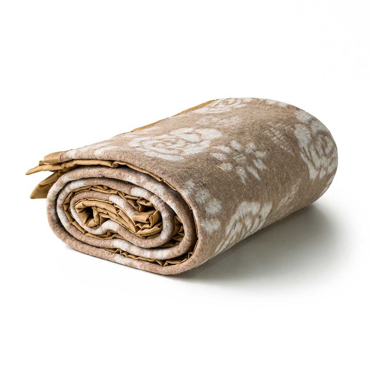 Frazada American Family 1.5 Plazas Floral Beige