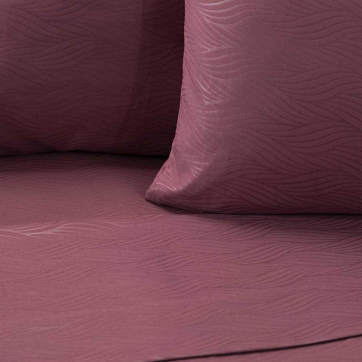 Juego de Sábanas Embossed Zibel 1,5 Plazas Liso Berry