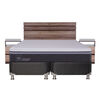 Box Spring CIC Base Dividida 2 Plazas Ortopedic Advance + Respaldo + 2 Veladores
