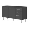 Mueble de Cocina Base Vekkahome Opie Gris