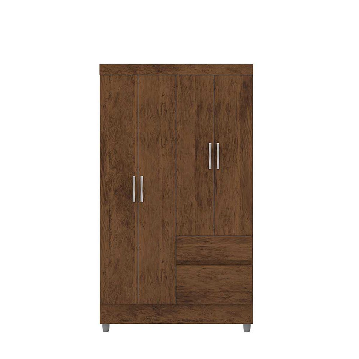 Closet Vekkahome Americano 4 Puertas 2 Cajones Caf&eacute;