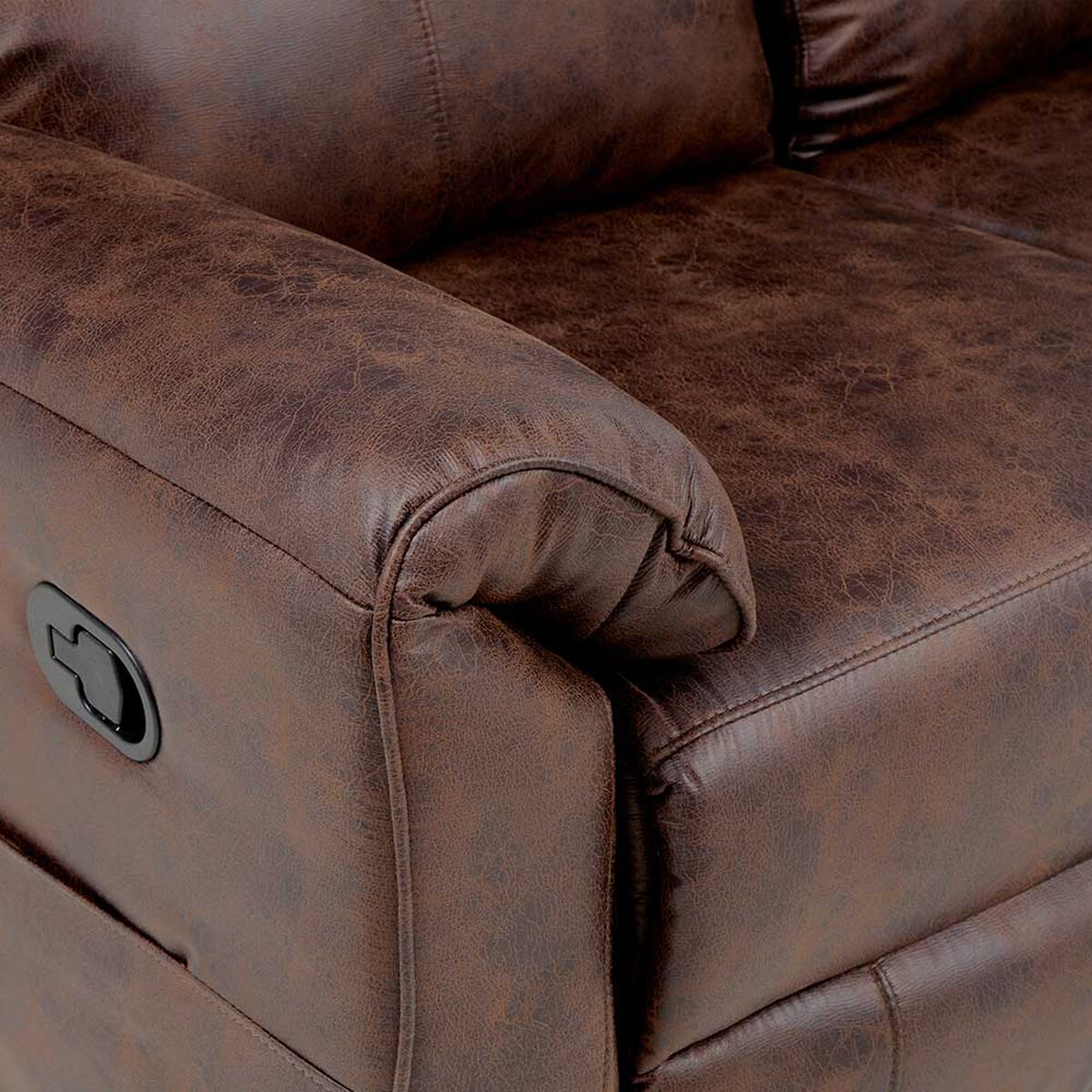Sof&aacute; Reclinable Rosen Tolosa 3 Cuerpos Marr&oacute;n
