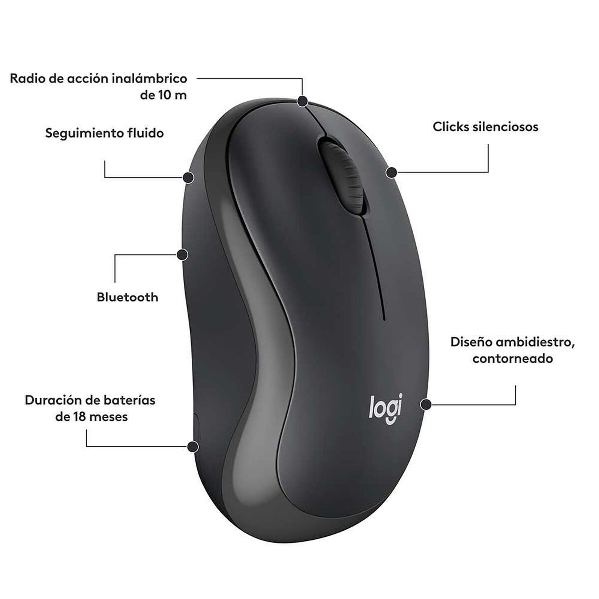 Mouse inalámbrico Logitech 29LOGMA900