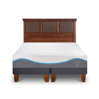 Cama Europea CIC Base Dividida 2 Plazas Alaska + Respaldo