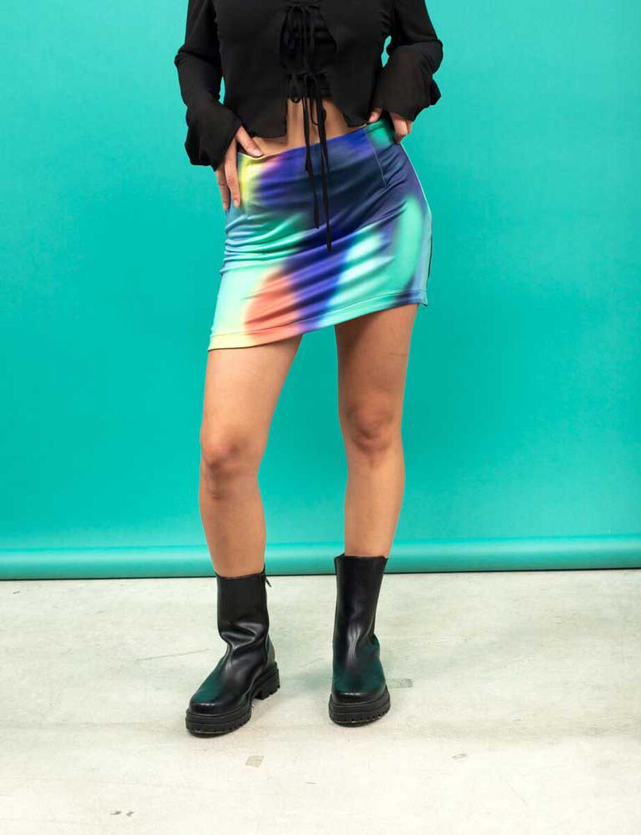 Falda Estampada Mujer Icono