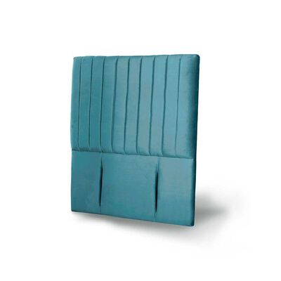 Imagen 2 del producto Respaldo Latam Home 1 Plaza Sorrento Tela Velvet Turquesa