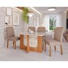 Juego de comedor Decocasa Louis 4 Sillas Off White