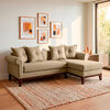 Seccional Derecho Living Factory Oklahoma 4 Cuerpos Beige