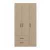 Closet Tuhome Houston 3 Puertas 2 Cajones Cartagena Wengue