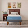 Cama Europea CIC 1,5 Plazas Excellence + Respaldo Munich Olivo