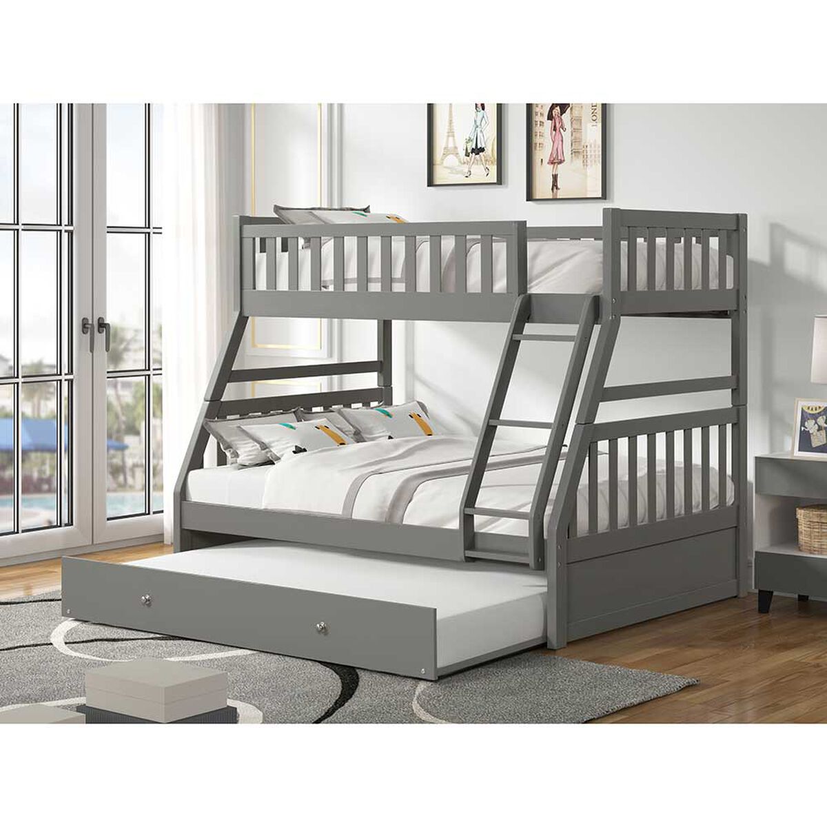 Camarote Casanova Madera Miami Triple Gris