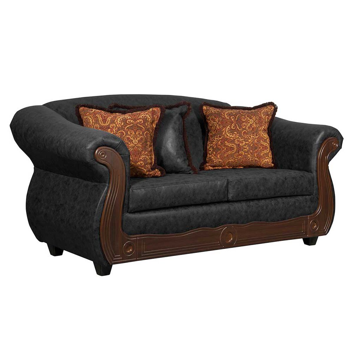 Juego de Living Black Factory Estambul 5 Cuerpos Negro