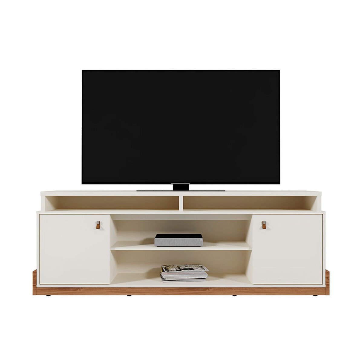 Rack TV Vekkahome Montana 65" Pulgadas Blanco
