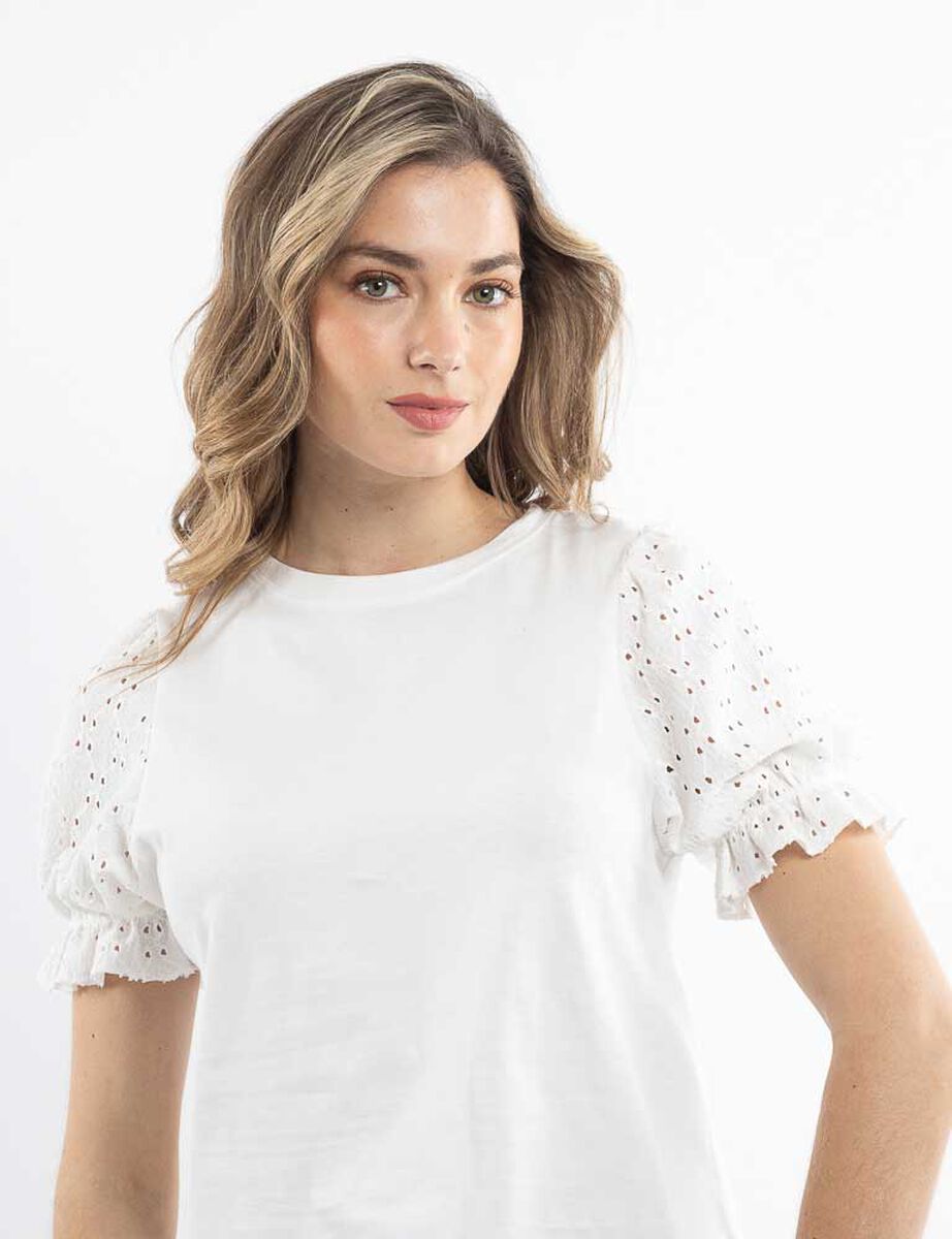 Polera Algod&oacute;n Manga Corta Mujer Zibel