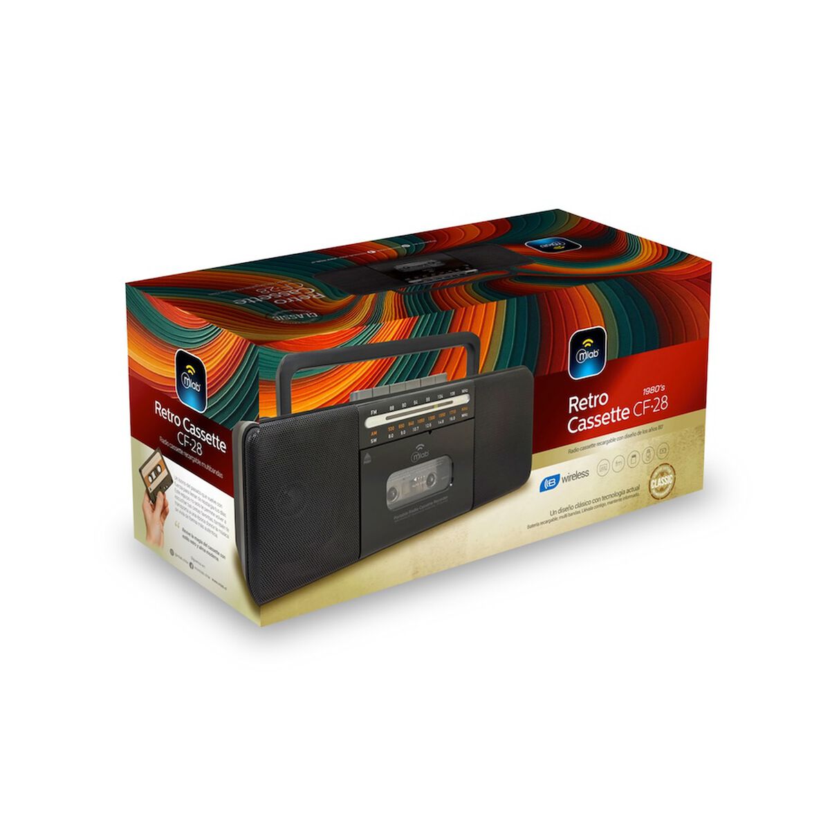 Radio Portatil MLAB 9574 Negro