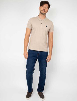 Imagen 2 del producto Polera Piqué Manga Corta Hombre Zibel Beige, Blanco, Grafito, Oliva