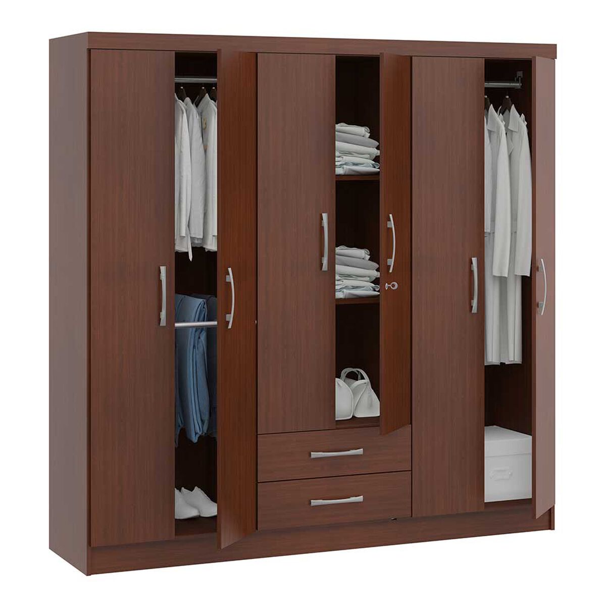 Cl&oacute;set S446  6 Puertas 2 Cajones