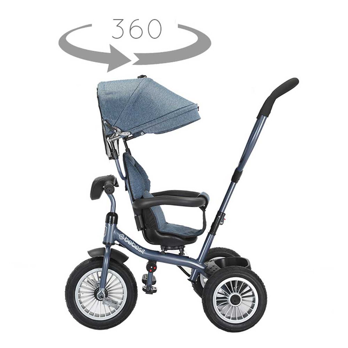 Triciclo Paseo Infantil Azul Bebesit