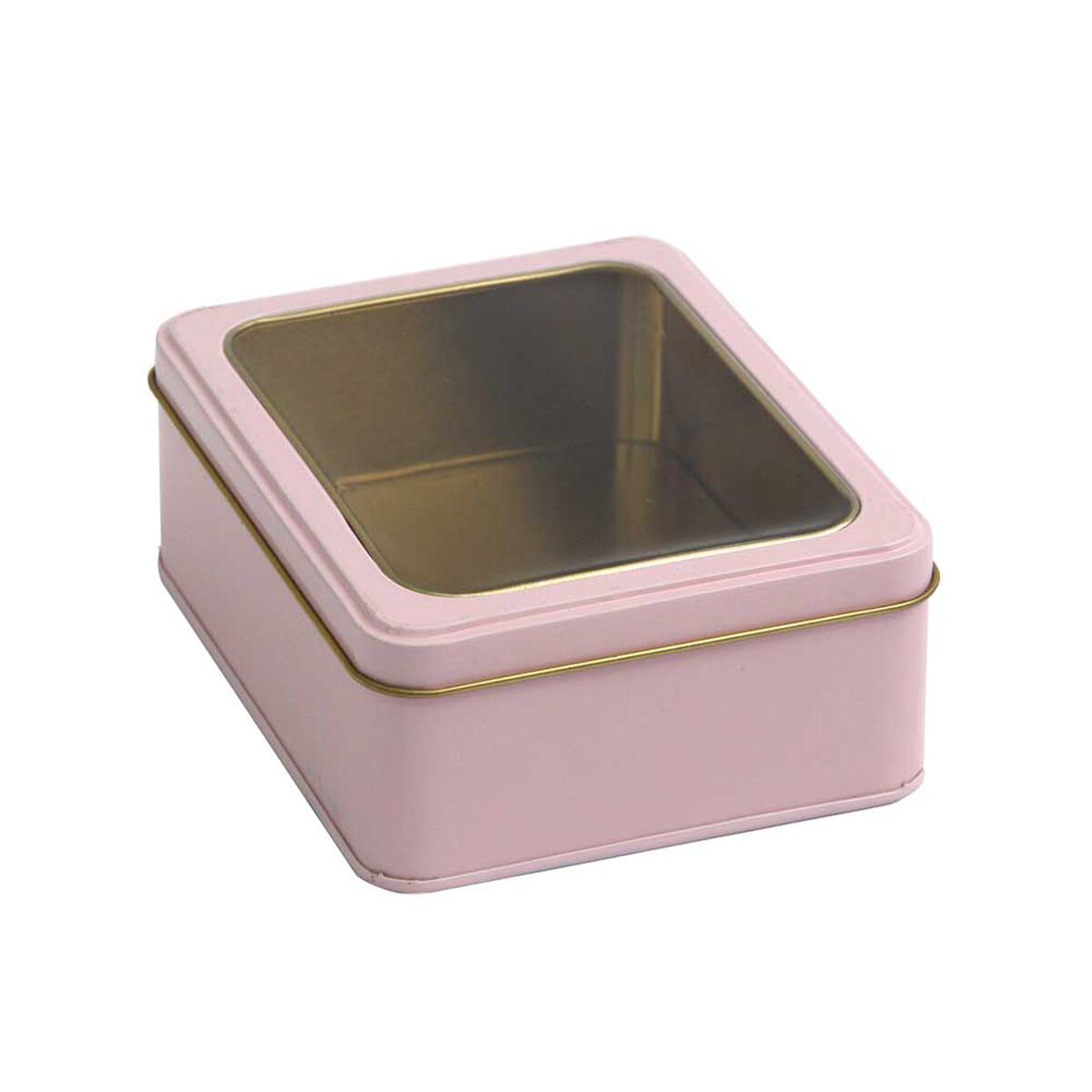 Lata Decorativa Metal Vgo 13 x 11 cm Rosado