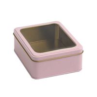 Lata Decorativa Metal Vgo 13 x 11 cm Rosado