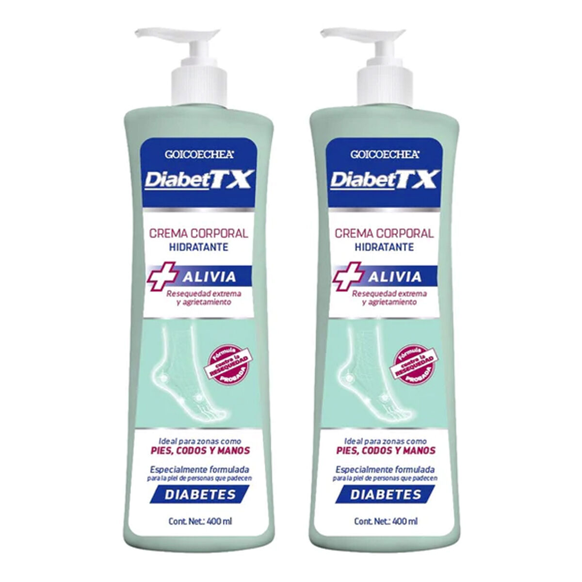 Pack 02 Goicoechea Diabet Tx De 400 ml c/u
