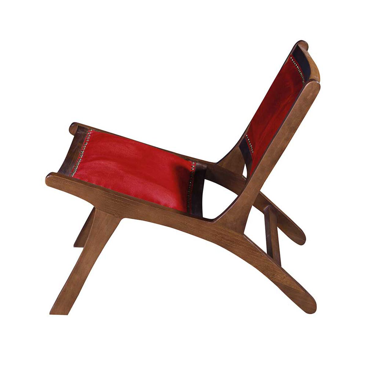 Sitial Latam Home Hannover Cuero Kentucky 1 Cuerpo Rojo