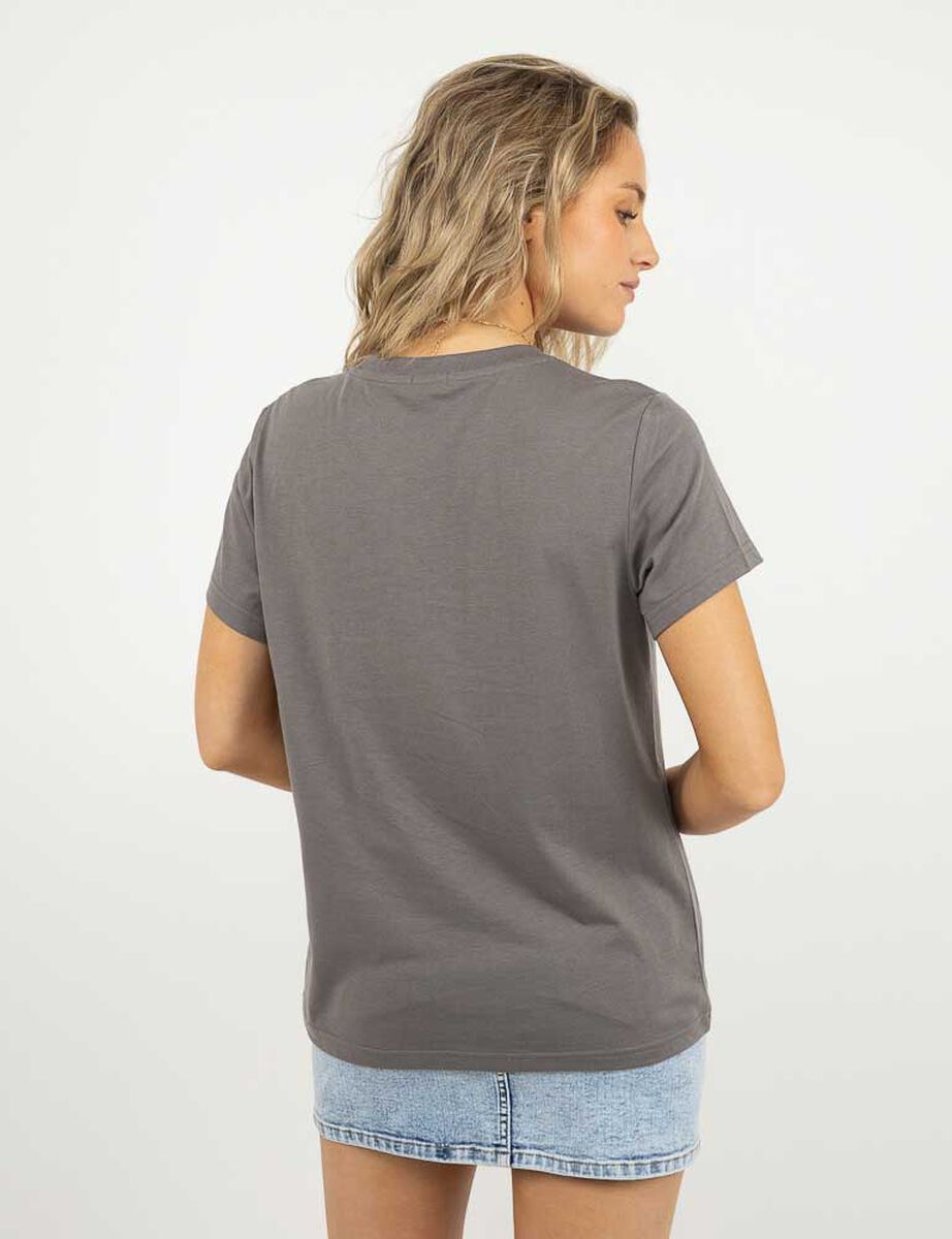 Polera Con Estampado Manga Corta Mujer Icono