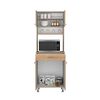 Mueble Microondas Tuhome Kitchen60 4 Puertas 1 Cajón Duna Blanco