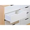 Cómoda Mobikit Misuri 8 Cajones Blanco Carvalo