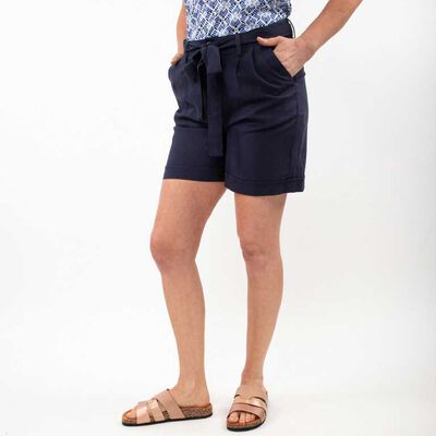 Short Lino Mujer Portman Club Azul