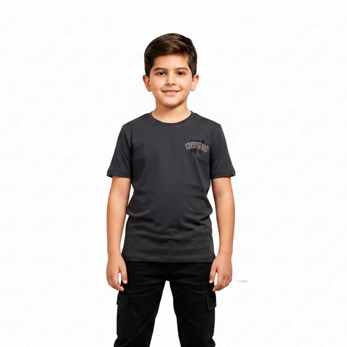 Polera Manga Corta de Algod&oacute;n Ni&ntilde;o Chess