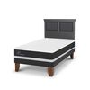 Cama Europea CIC 1,5 Plazas Ortopedic + Respaldo Torino