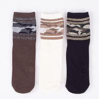 Pack 3 Calcetines Mujer Icono Oliva