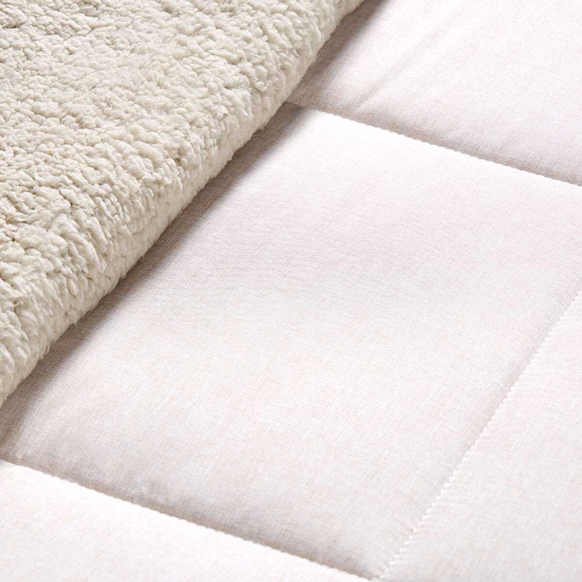 Plum&oacute;n Rosen 2 Plazas Sherpa Liso Beige
