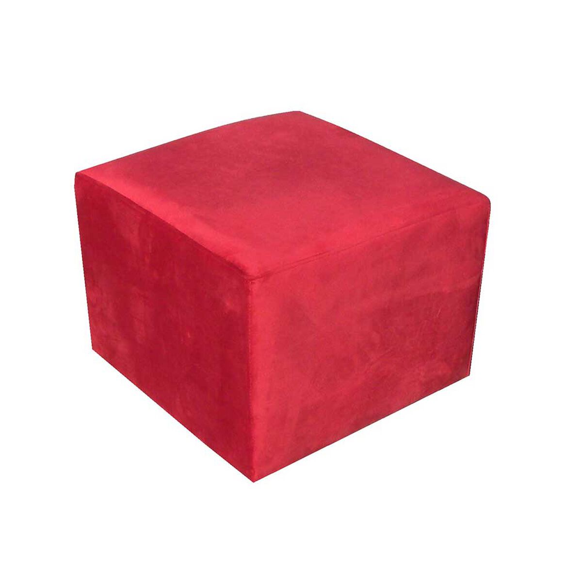 Juego de Living Almore Wilson Sofá 2 Cuerpos + Dos Pouf Rojo