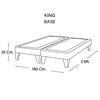 Base Europea Dividida Latam Home King Zen Cuero Rojo