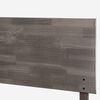 Cama Europea Rosen 2 Plazas Pratta + Respaldo + 2 Veladores Tabor Grafito